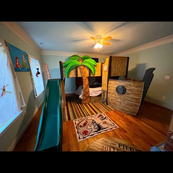 This one of a kind Pirate Ship Bunk Custom made and hand